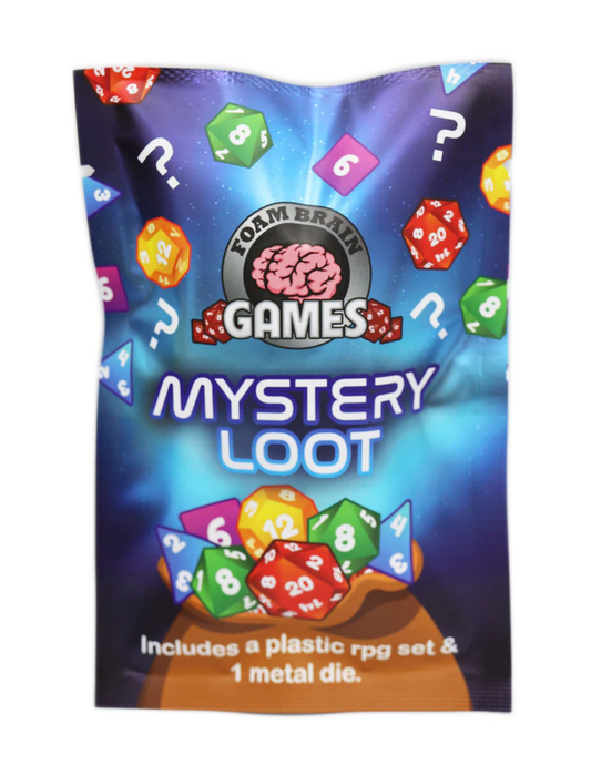 Mystery Loot: Plastic RPG Dice Set & Bonus Metal Die