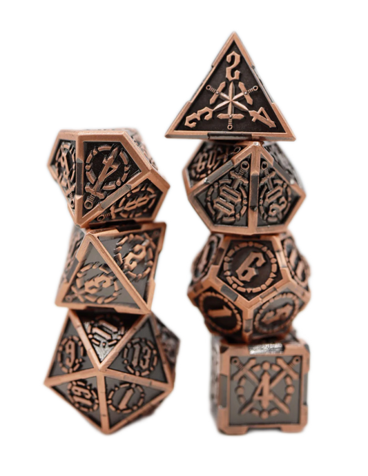 Crossed Swords: King Arthur's Sword - Metal RPG Dice Set