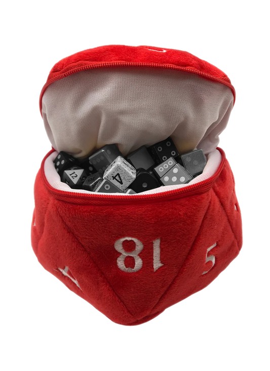 ULTRA PRO: PLUSH D20 DICE BAG: RED