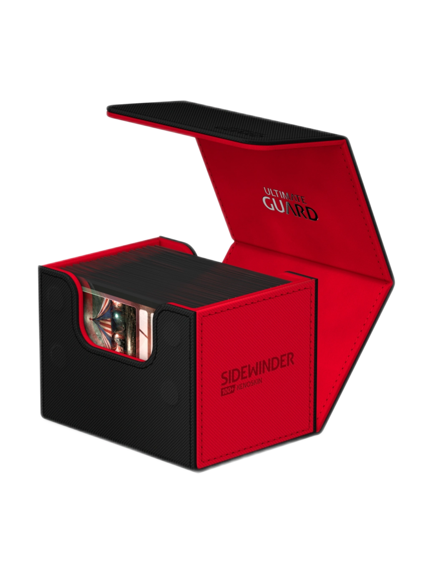 Sidewinder 100+ Xenoskin Synergy Deck Box - Black/Red