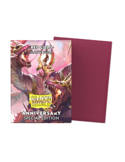 Dragon Shield 25th Special Edition Sleeves Dual Matte - Red Gold  (100)