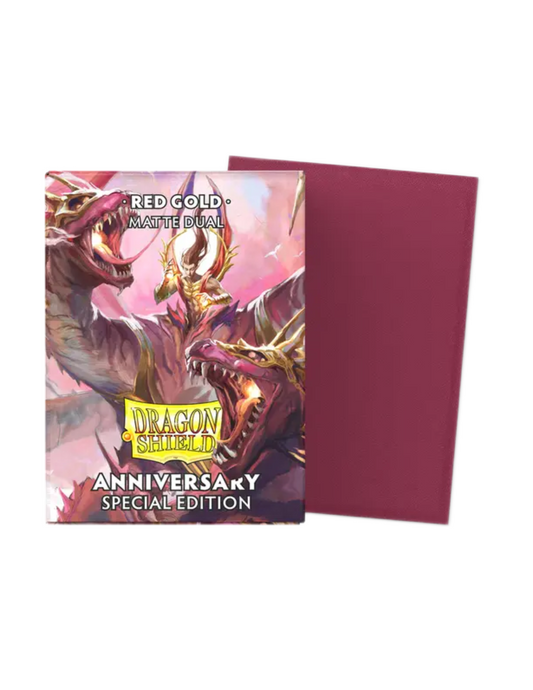 Dragon Shield 25th Special Edition Sleeves Dual Matte - Red Gold  (100)