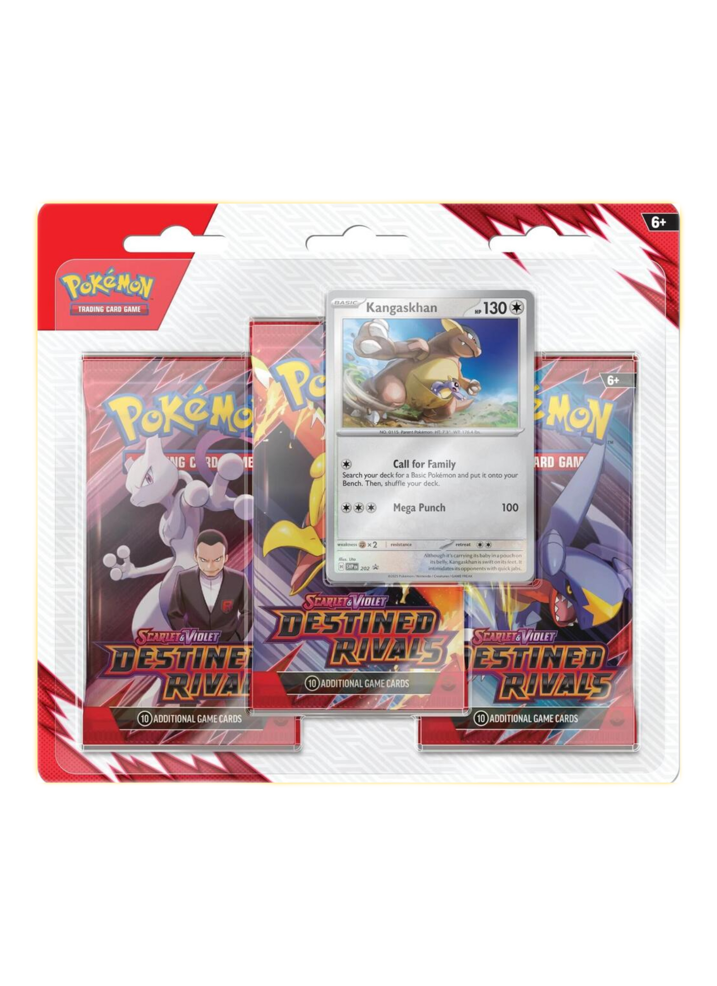 Destined Rivals 3 Pack Blister (Zebstrika or Kangaskhan)