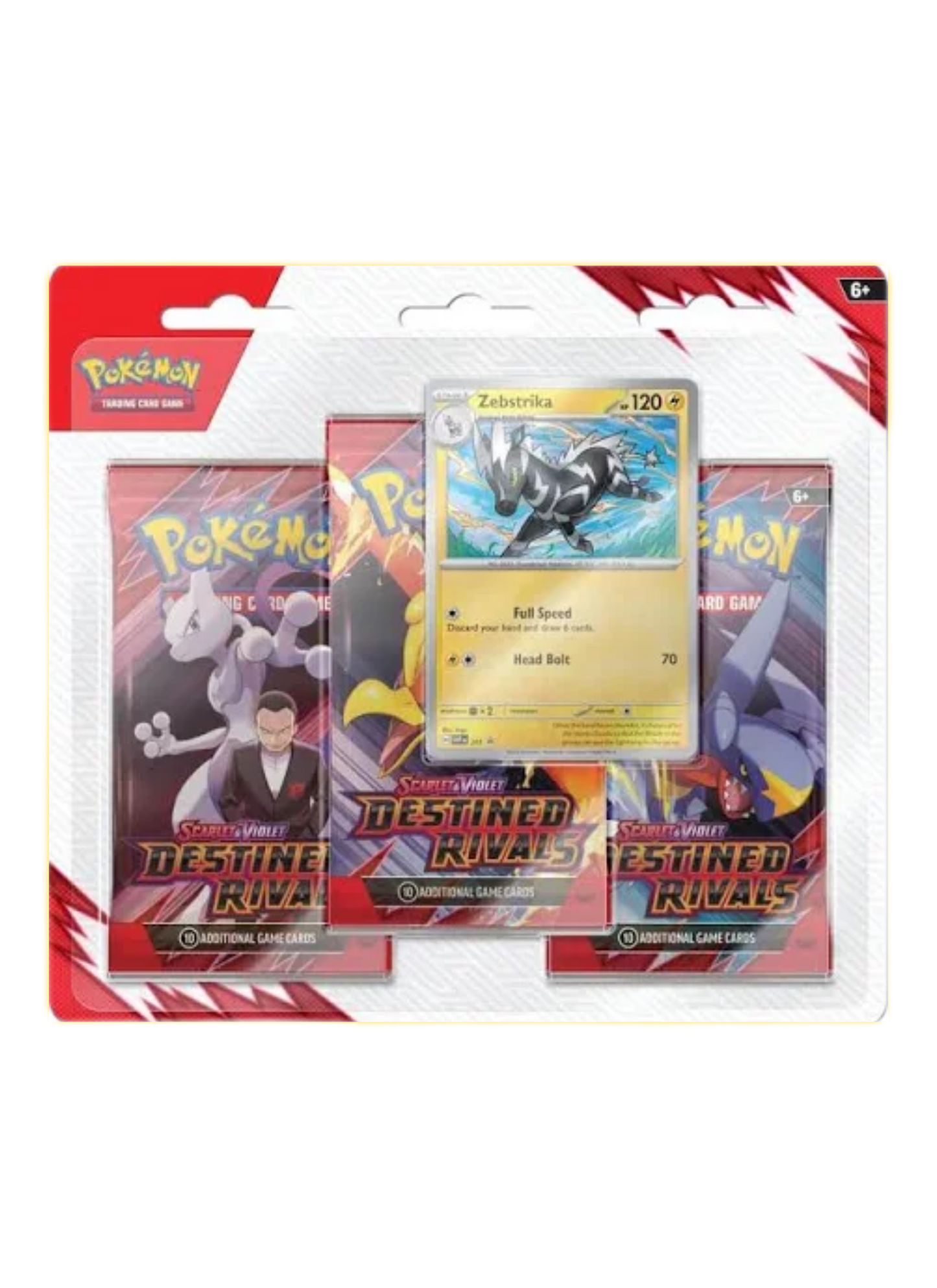 Destined Rivals 3 Pack Blister (Zebstrika or Kangaskhan)