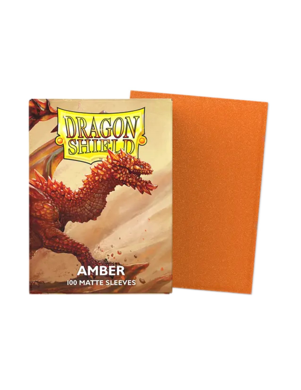 Dragon Shield Matte Sleeves - Sparkling Amber (100)