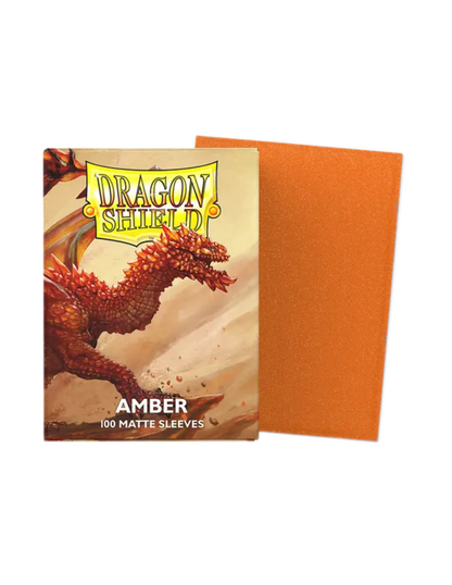 Dragon Shield Matte Sleeves - Sparkling Amber (100)