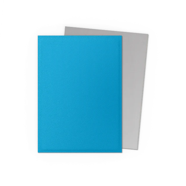 Dragon Shield Sleeves: Standard Matte Dual - Sky Blue & Silver 100CT