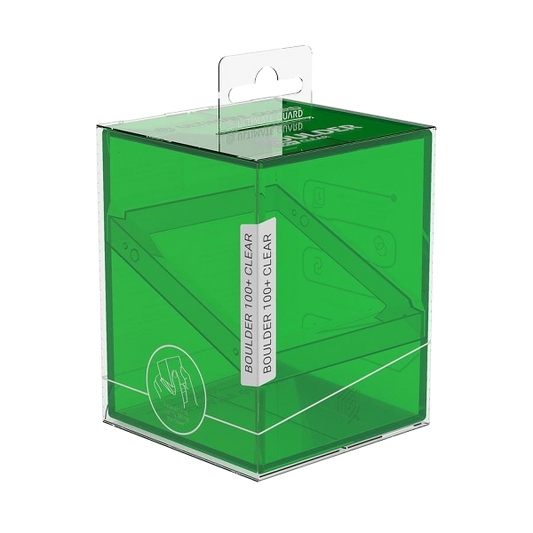 Boulder 100+ Clear Deck Box - Emerald