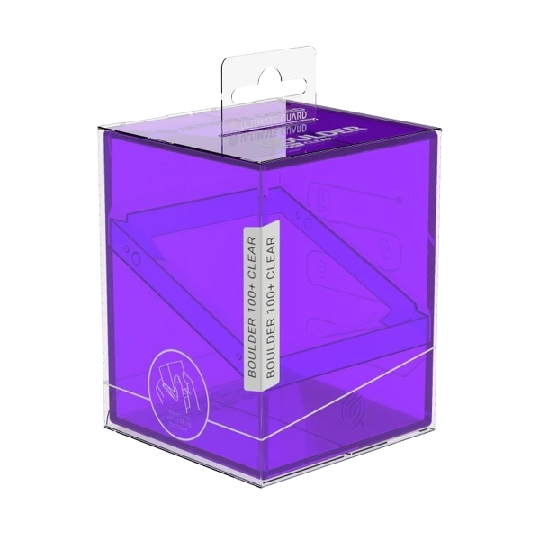 Boulder 100+ Clear Deck Box - Amethyst