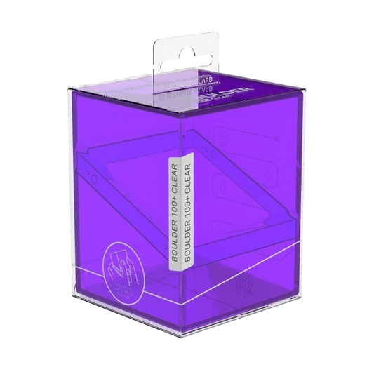 Boulder 100+ Clear Deck Box - Amethyst