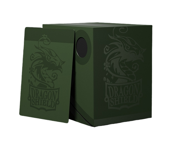 DRAGON SHIELD: DOUBLE SHELL DECK BOX: GREEN-BLACK