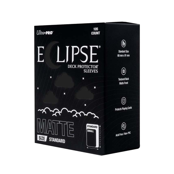 ULTRA PRO: ECLIPSE SLEEVES: STANDARD MATTE JET BLACK (105CT)