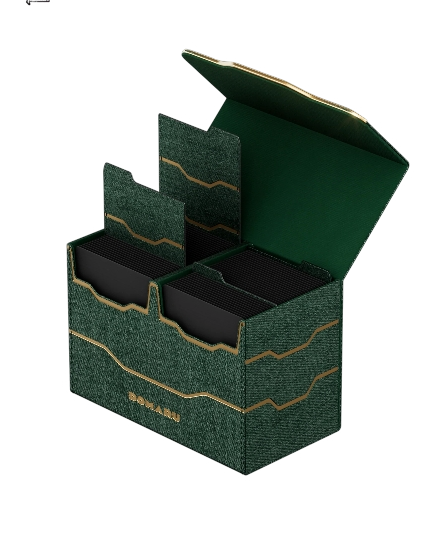 DOMARU Armory Collection Vertex Duo 200+ Toploading Box - Malachite