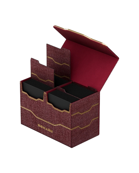 DOMARU Armory Collection Vertex Duo 200+ Toploading Box - Carnelian