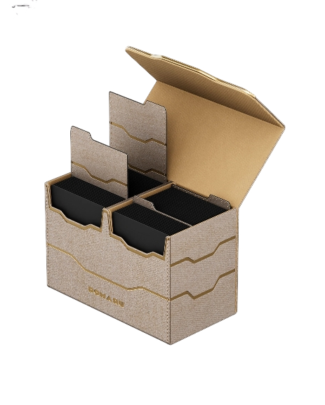 DOMARU Armory Collection Vertex Duo 200+ Toploading Box - Alabaster